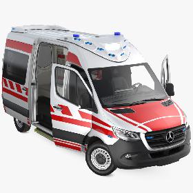 Mercedes Benz Sprinter Paramedic Ambulance Rigged model